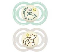 (TG. 2 unit (Confezione da 1)) MAM Perfect Night Silicone 16+ Mon., 2 pezzi, Di