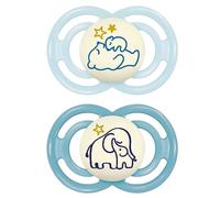 (TG. 2 unit (Confezione da 1)) MAM Perfect Night Silicone 16+ Mon., 2 pezzi, or