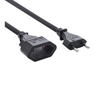 (TG. 2 x 1 mm²) Electraline 900010 CBB - Cavo prolunga con presa e spina euro