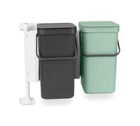 (TG. 2 x 12L) Brabantia - Pattumiera Sort & Go 2x12L - Doppio Cestino da Incasso