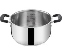 (TG. 20 cm) Lagostina Pratica Pentola Alta 2 Maniglie per Induzione, Grigio, 20