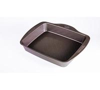 (TG. 20 cm) Pyrex Asimetria Rosticcera Antiaderente, Alluminio, Marrone - NUOVO