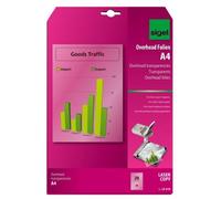 (TG. 20 fogli) SIGEL LF619 OHP Film trasparente Laser a colori, nitido, A4, 125