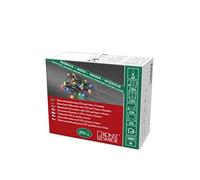 (TG. 20 LEDs) Konstsmide 1491-507 LED Globe luci, in plastica, nero - NUOVO