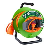 (TG. 20 m) Elecraline 35420-12 Giardino Avvolgicavo con Presa e Spina 16A, Cavo