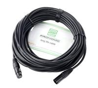 (TG. 20 m) Pronomic Fase XFXM-20 cavo del microfono XLR 20 m nero - NUOVO