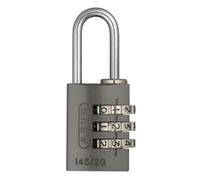 (TG. 20 mm) ABUS 465765-145/20_TITANIO_B Candado aluminio combinacion 20 mm 3 d