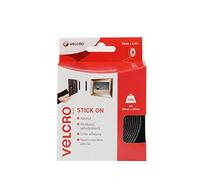 (TG. 20 mm x 2.5 m) VELCRO Brand Nastro Riapribile Adesivo Nero 20 mm x 2.5 m -