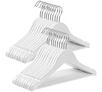 (TG. 20 pezzi) SONGMICS Set di 20 Grucce Bambini in Legno Massello, Grucce per B