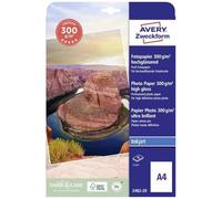 (TG. 20 Sheets) Avery Premium Inkjet, A4, 300g - NUOVO