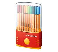 (TG. 20) STABILO point 88, Fineliner, Colorparade in Rosso, Astuccio da 20, Colo
