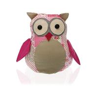 (TG. 20 x 11 x 14 cm) VERSA Sujeta Puertas Buho Pequeño Fermaporta Gufo Rosa De