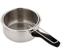 (TG. 20 x 37 x 9 cm) IBILI 666118 pentola con Cestino, cestillo Inox, Argento, 2