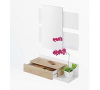 (TG. 20 x 75 x 29 cm) 13Casa Aragona B01 Mobile Ingresso + Specchio, 75x29x20 H