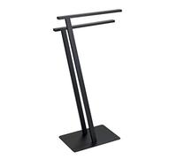 (TG. 20 x 76.5 x 40 cm) WENKO DIE BESSERE IDEE Portasciugamani Lirio, Nero Opaco