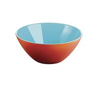 (TG. Ø20 x h8.5 cm) Guzzini Contenitore My Fusion, Corallo/Azzurro Mare, Ø20 x