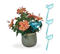 (TG. 200 ml) Relaxdays Set da 4 Sfere di Irrigazione a Goccia, Irrigatori Automa