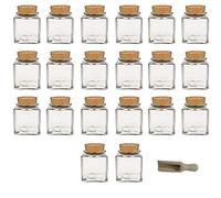 (TG. 200 ml) Viva Haushaltswaren - 20 bottigliette con Tappo in Sughero, per spe