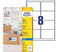 (TG. 200 Stück, 99,1 x 67,7 mm) Avery J8165-25 Bianco etichetta per corrisponde