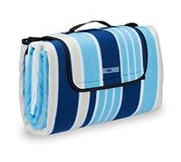 (TG. 200x200 cm) Relaxdays Coperta da Picnic XXL, Plaid Impermeabile, Rivestimen