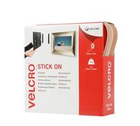 (TG. 20mm x 10m) VELCRO Brand Nastro riapribile adesivo 20mmm x 10m Beige - NUOV