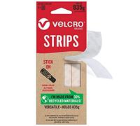 (TG. 20mm x 64mm - Pack of 8) VELCRO Strisce adesive ecologiche, senza viti, res