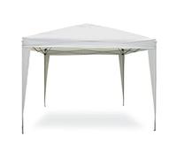 (TG. 20x20x120 cm) Gazebo pop up da 3x3 mt Colore bianco struttura in acciaio Co