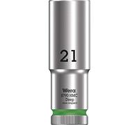 (TG. 21.0 mm) Wera 05004561001 Chiave a Bussola 1/2", Verde, 21.0 mm - NUOVO