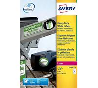 (TG. 21 Labels) Avery Heavy Duty Laser Labels, 420 Etichette in Poliestere (20 F