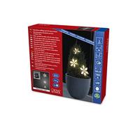 (TG. 21 x 1 x 67 cm) Konstsmide 6132 - 103 LED luce tenda, fiocchi di neve in