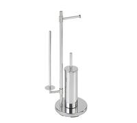 (TG. 21 x 16.5 x 52 cm) Wenko Juego de Pie para El WC Universalo Neo, Acciaio In