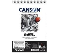 (TG. 21 x 29,7 cm) Canson - Album a spirale "The Wall", 30 fogli, 200gr/m² , 21
