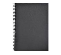 (TG. 21 x 29,7 cm) Clairefontaine 34265C Taccuino Goldline, A4, Nero - NUOVO