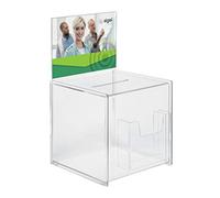 (TG. 21 x 36 x 21 cm) SIGEL VA152 Urna promozioni / per votazioni con scomparto
