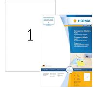 (TG. 210 x 297 mm) HERMA 10783 - Etichette trasparenti resistenti alle intemperi