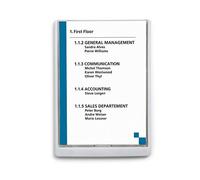 (TG. 210 x 297mm (B x H)) DURABLE 486702 - Click Sign, targa fuori porta in ABS,