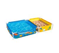 (TG. 213 x 122 x 30,5 cm) Bestway 561CF Piscina gioco con recinto per sabbia 213