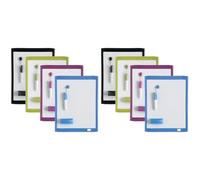 (TG. 216 x 280mm (Confezione da 2)) Nobo Mini Lavagna Magnetica Con Cornice Colo