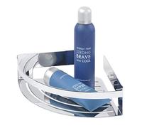 (TG. 22.4x7x22.4 cm) Tiger Cestello Doccia Angolare, Acciaio Inox, Cromato, 22,4