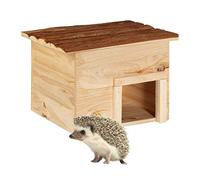 (TG. 22,5 x 32 x 27 cm) Relaxdays Casetta per Ricci per il Giardino, Rifugio Inv