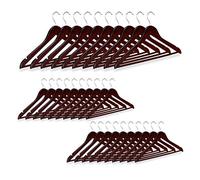 (TG. 22,5 x 44,5 x 1 cm) Relaxdays Set da 30 Grucce, Asta per Pantaloni, Gonne,