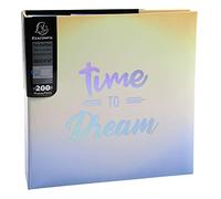 (TG. 22,5x22 cm) Exacompta 62222E Album Buste 200 Foto 10x15cm Candy Blue-Format