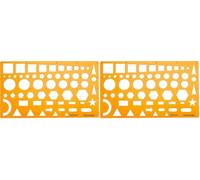 (TG. 22 cm (Confezione da 2)) Maped - Normografo per schizzi e diagrammi - Tracc