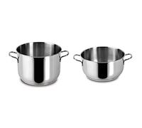 (TG. 22 cm) Lagostina 010715020422 Every Pentola, Acciaio Inox, Diametro 22 Cm,