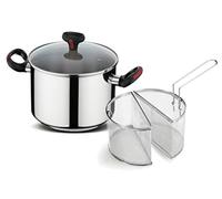 (TG. 22 cm) Lagostina 10248020922 Pentola Multicottura con Doppio Cestello, Cope