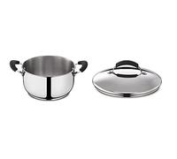 (TG. 22 cm) Lagostina Gioiosa Casseruola Fonda con 2 Maniglie, Acciaio Inox, Dia