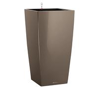(TG. 22 cm) Lechuza, Portavaso con Sistema di Auto-irrigazione, Superficie Lucid