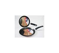 (TG. 22 cm) Moneta Zecchino Padella per Crepe, Antiaderente, Diametro 22 cm - NU