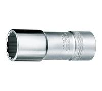 (TG. 22 mm) Gedore Chiave a bussola 1/2" lunga, profilo UD 22 mm - D 19 L 22 - N
