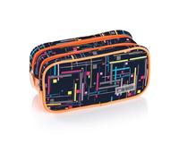 (TG. 22 x 10 x 10 cm) Favorit, Astuccio Porta trucco, 2 scomparti e cerniere, es